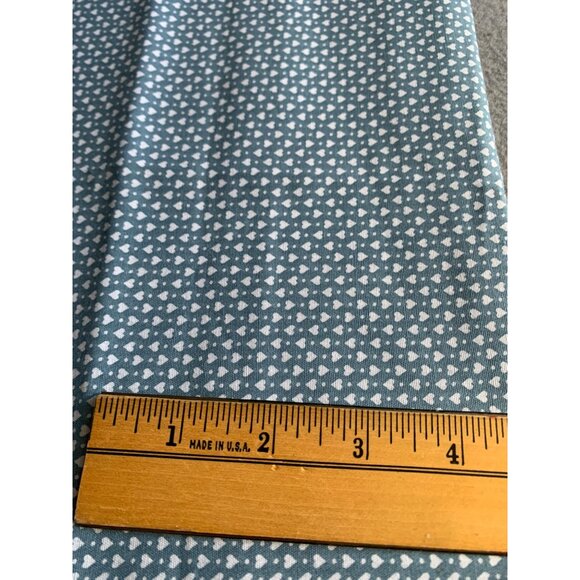 Blue & White Heart Pattern Cotton Fabric 1/2 Yard 44" Wide Sewing Crafting - Picture 2 of 5